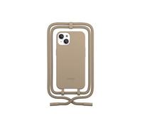 Coque écologique pour iPhone 13 Mini avec Cordon, Compostable, de Matériaux d'origine Végétale Beige