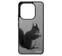 Coque Ecureuil Pour Xiaomi Redmi Note 14 4g Europe Silicone Effet Mignon Gris Housse Smartphone Etui Dessin Telephone Animal Alu Animaux
