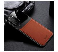 Coque Effet Cuir pour HUAWEI P50 Pro+ Plus Plexiglass Protection