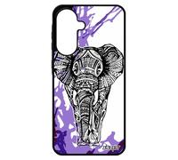 Coque Elephant A56 5g Silicone Arbre Smartphone Animal Violet Fantaisie Peinture Art Housse Tribal D'afrique Etui De Pour Samsung Galaxy