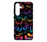 Coque Empreinte Main Pour S25 Silicone Hippie Imprim¿ Etui Peinture Sm-S931e Rasta Rigide Violet Fantaisie Trace De Pour Samsung Galaxy