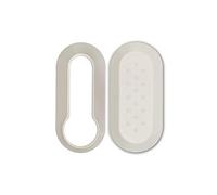Coque en ABS pour clé de voiture à 3 boutons (Fiat, Lancia), plusieurs couleurs disponibles gris