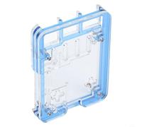 Coque en acrylique 5 couches pour Raspberry Pi 5 avec refroidissement actif, conçue pour une ventilation optimale et une portabilité légère (bleu)