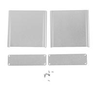 Coque en aluminium PCB Boîte de jonction Accessoire électrique Sable Argent Dissipation thermique Type fendu Durable Boîtier en alliage d'aluminium de haute qualité pour les