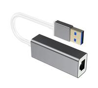 Coque en aluminium USB 3.0 de type C vers RJ45 Ethernet Convertisseurs 100 Mbps Gigabit Cord Adaptateur réseau Plug and Play Adaptateur Ethernet en alliage d'aluminium
