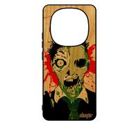 Coque En Bois Mort Vivant Pour Pour Xiaomi Redmi Note 14 Pro/14 Pro+ Plus 5g Et Silicone Zombie Spectre Rigide Eclaboussure Fin Du Monde