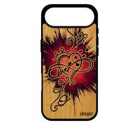 Coque En Bois Pour Iphone 17 Air Silicone Infini Love Fantaisie 1000 Go Mobile Fr¿Ne Rose Housse Cadeau Saint Valentin Coeur Amour