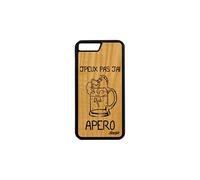 Coque en bois pour iPhone 8 Plus silicone j'peux pas j'ai apero mobile de Apple