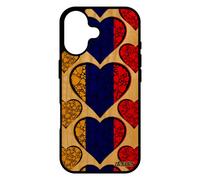 Coque En Bois Silicone Pour Iphone 17 Drapeau Armenie Armenien Mobile Solide Euro Fr¿Ne Foot Jo Coeur Football Tpu