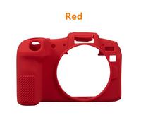 Coque en caoutchouc et silicone pour appareil photo IL EOS R8,Top Bergame,Body Cover,Protector Frame Skin - Type Rouge