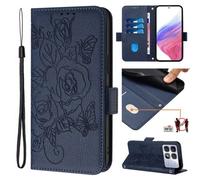 Coque En Cuir Anti-Vol Rfid Pour Redmi K70 Ultra 5g, Bleu Foncé