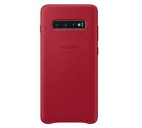Coque en cuir Bordeaux pour Galaxy S10 Plus