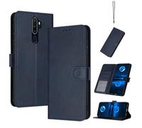 Coque en Cuir Compatible avec Oppo A11X,Compatible avec Oppo A9 2020 CPH1937 CPH1939 CPH1941 / A5 2020 CPH1931 CPH1959 CPH1933 CPH1935 CPH1943 Étui pour téléphone à clapet Coque Blue
