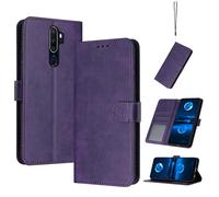 Coque en Cuir Compatible avec Oppo A11X,Compatible avec Oppo A9 2020 CPH1937 CPH1939 CPH1941 / A5 2020 CPH1931 CPH1959 CPH1933 CPH1935 CPH1943 Étui pour téléphone à clapet Coque Purple