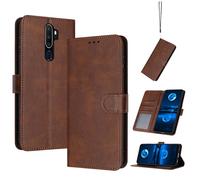 Coque en Cuir Compatible avec Oppo A11X,Compatible avec Oppo A9 2020 CPH1937 CPH1939 CPH1941 / A5 2020 CPH1931 CPH1959 CPH1933 CPH1935 CPH1943 Étui pour téléphone à clapet Coque Brown