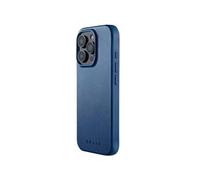 Mujjo Coque en Cuir iPhone 16 Pro - Bleu - MUJJO-CL-051-BL