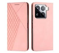 Coque En Cuir Magnétique Pour Xiaomi 15 Pro, Or Rose