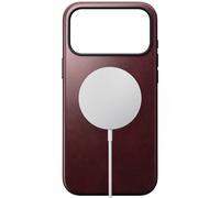Coque en Cuir Moderne Nomad iPhone 17 Pro Max - Bordeaux Horween - NM011840858