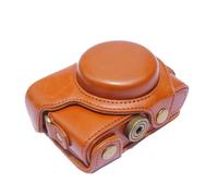 Coque en cuir PU pour appareil photo Sony,avec sangle,pour modèles RX100,RX100,II,III,RX100,IV,V,RX100 VI - Type Brown