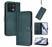 Coque En Cuir Rétro Pour Xiaomi 14t 5g, Vert Foncé