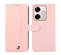 Coque En Cuir Rfid Abeel Pour Redmi 13x Avec Texture Délicate, Rose