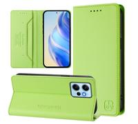 Coque En Cuir Rfid Magnétique Pour Redmi Note 12 4g, Herbe Verte