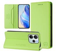 Coque En Cuir Rfid Magnétique Pour Redmi Note 14 4g - Version Eu, Herbe Verte