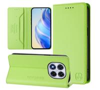 Coque En Cuir Rfid Magnétique Pour Redmi Note 14 Pro 4g Rc01, Herbe Verte