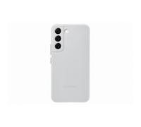 Coque en cuir - Samsung - G S22 - Gris clair - Souple - Compatible chargement sans fil