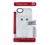 Coque En Cuir Véritable CRYSTAL SERIES Pour iPhone 5S/5/SE Swarovski Blanche