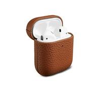 Accezz Coque en cuir véritable pour Apple Airpods 1 / 2 - Cognac