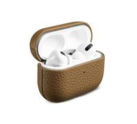 Accezz Coque en Cuir véritable pour AirPods Pro Taupe G