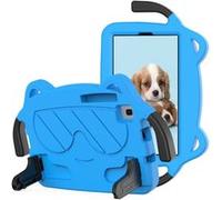 Coque en EVA motif de dessin animé mignon, anti-chutte avec béquille pour votre Samsung Galaxy Tab A7 Lite 8.7-pouces - bleu ciel/noir G