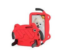 Coque en EVA motif de dessin animé mignon, anti-chutte avec béquille pour votre Samsung Galaxy Tab A7 Lite 8.7-pouces - rouge/noir G