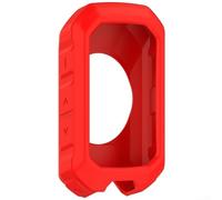 Coque en gel de silicone pour Garmin Edge MTB - Coque de protection en silicone anti-chute - Résistante aux rayures - Accessoire d'ordinateur de cyclisme (rouge)