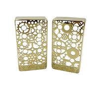 Coque en métal pour micro de guitare professionnelle - Couvercle creux Humbucker - Amélioration du son - Texture en laiton - Motif floral