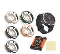Coque en métal pour montre intelligente Garmin Vivoactive 6/active 6 - Couleur unie - Housse de protection rigide (gris)