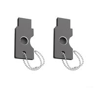 Coque en métal pour YubiKey pour 5C NFC - Coque rotative pour e sécurité 5C NFC - Coque de protection pliable pour YubiKey pour 5C NFC - Coque en métal compacte de 4,9 cm (gris)