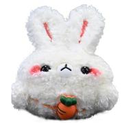 Coque en peluche compatible avec Samsung Galaxy Buds FE/Buds 2/Buds2Pro/Buds Live/Buds Pro (2021), étuis pour écouteurs mignons de dessins animés (lapin carotte, pour Samsung Buds 2/2 Pro/Live/FE)