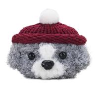 Coque en peluche compatible avec Sony WF-1000XM5 Motif dessin animé mignon (HBG+Bordeaux, pour Sony WF-1000XM5)