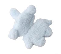 Coque en peluche éléphant bleu mignon pour AirPods 1/2/3/4 et Pro, coque de protection souple antichoc avec doublure en silicone, adorable motif animal 3D (pro 2)