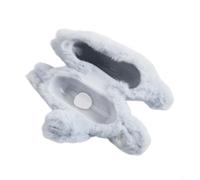 Coque en peluche pour AirPods 4 3 Pro 2 - Protection intérieure rigide en EVA - Motif éléphant bleu mignon - Pochette de transport à mousqueton (pro)