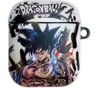 Coque en silicagel avec porte-clé pour Airpods 1/2-Dragon Ball-Goku cool-blanc