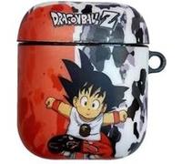 Coque en silicagel avec porte-clé pour Airpods 1/2-Dragon Ball-Goku mignon-rouge blanc G