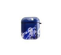 Coque en silicagel avec porte-clé pour Airpods 1/2-montagne enneigée-bleu