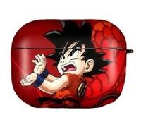 Coque en silicagel avec porte-clé pour Airpods Pro-Dragon Ball-Goku-rouge G