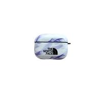 Coque en silicagel avec porte-clé pour Airpods Pro-montagne enneigée-blanc violet