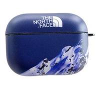 Coque en silicagel avec porte-clé pour Airpods Pro-montagne enneigée-bleu G