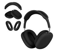 Coque en silicone 3 en 1 pour écouteurs AirPods Max 2/Airpods Max, anti-rayures pour oreillettes, coques pour AirPods Max (coque en silicone noire)
