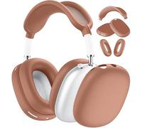 Coque en silicone 3 en 1 pour écouteurs AirPods Max, anti-rayures pour oreillettes, coques pour AirPods Max (curry clair)